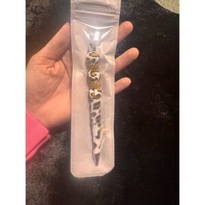 Beaded Custom Made Cheetah Print Pen